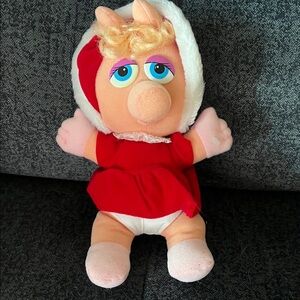 Vintage Jim Hensons Baby Miss Piggy McDonalds Christmas Muppet Babies Plush